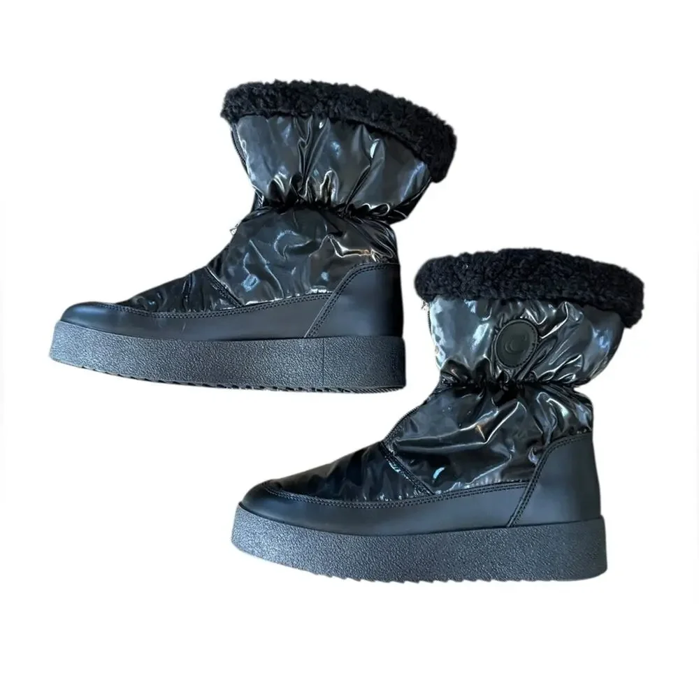 La Canadienne Eileen Genuine Shearling Lined Waterproof Black Boots EU40/US 9.5